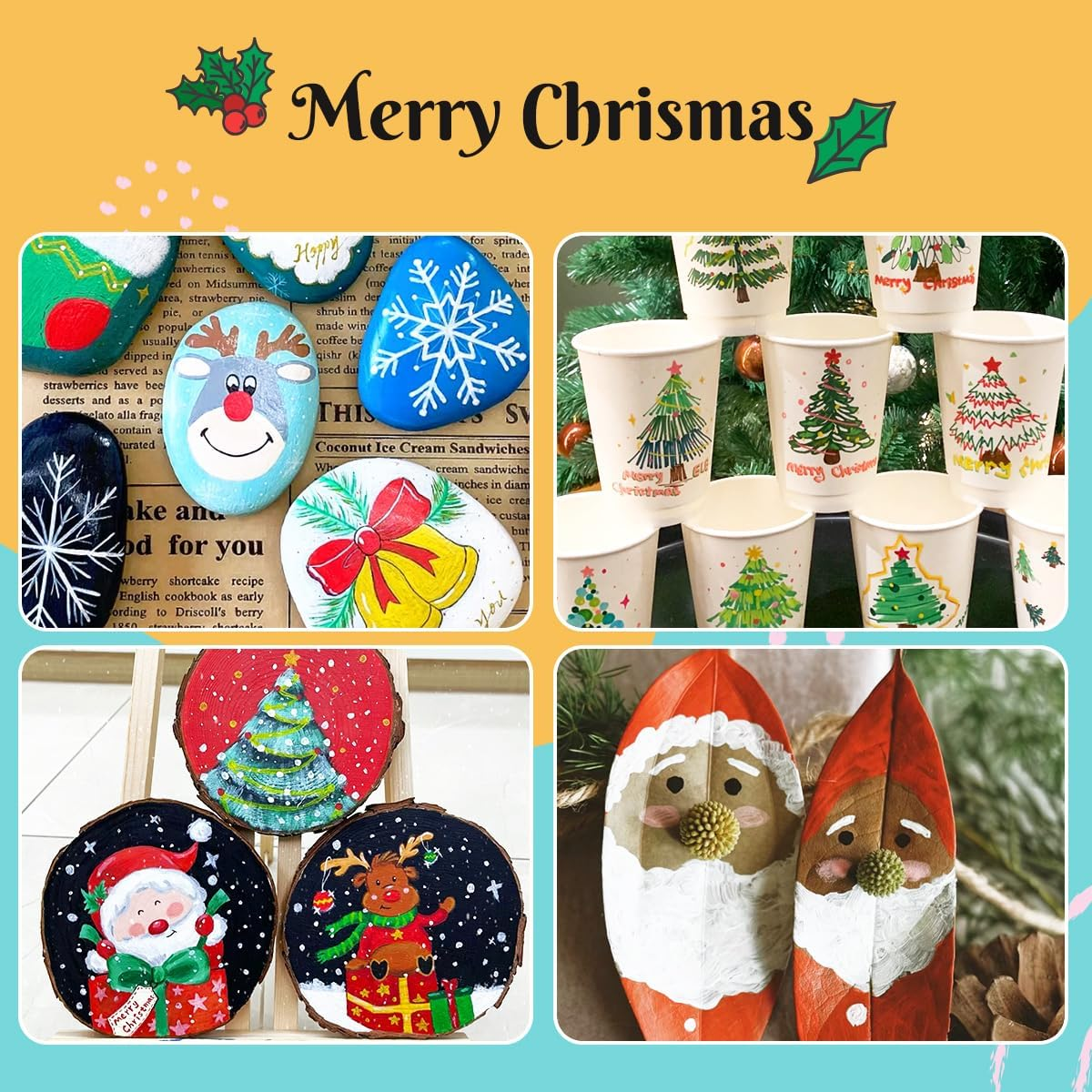 Arrtx 36 Colors Acrylic Marker for Rock Painting, Extra Brush Tip Paint Markers, Art Supplies, Fabric Markers, Waterproof Paint DIY Crafts Making image number 1