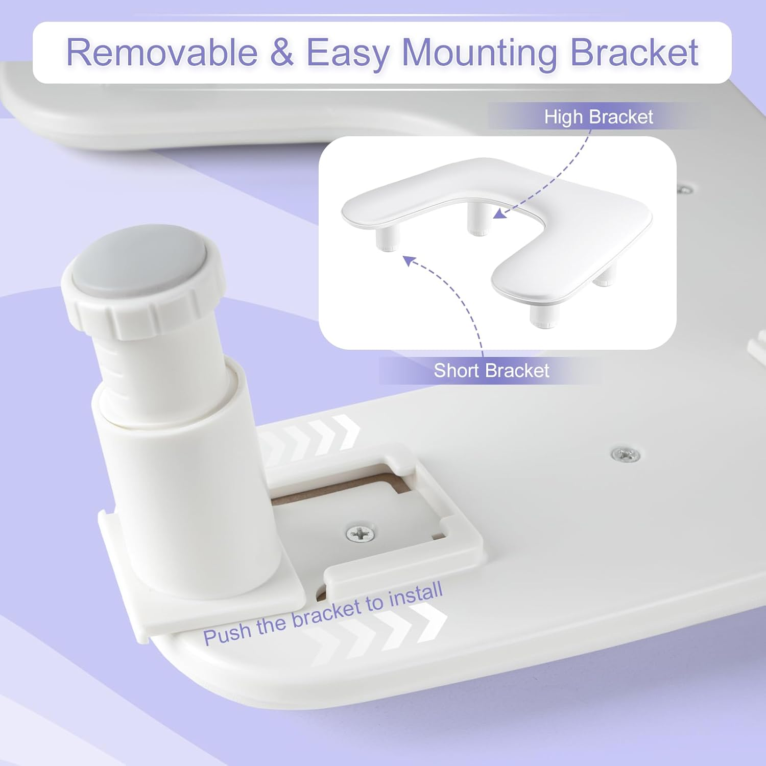 Madenia Arm Rest for Nail Tech: Adjustable Height PU Leather Nail Rest Stand, U-Shaped Professional Manicure Hand Rest Pillow for Acrylic Nails Salon Home Use White image number 6