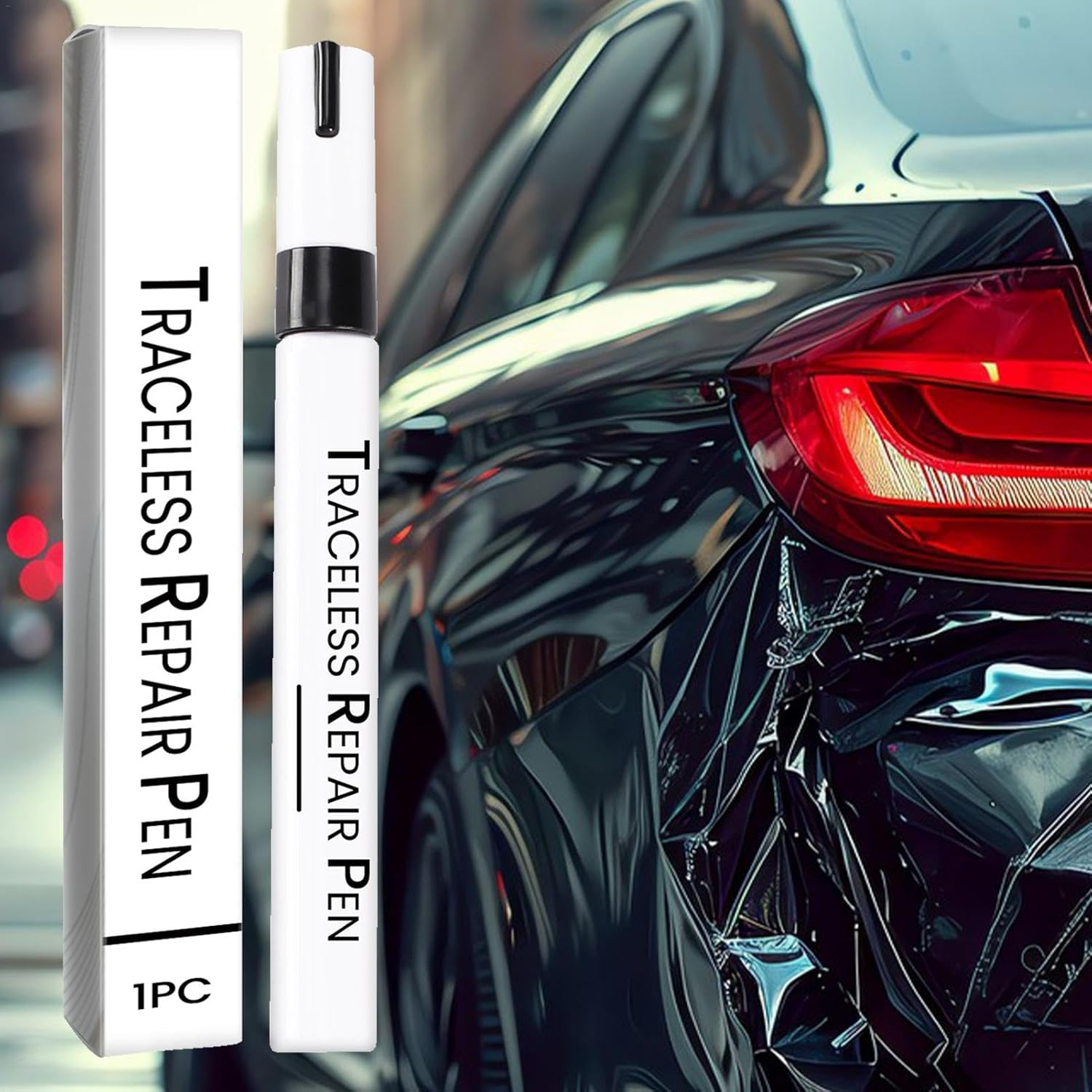 Car Paint, Portable Car Touchup Solutions, Auto Paint Repair, Car Scratch Remover, Professional Car Paint Touchup for Easy Repairs - Black image number 4