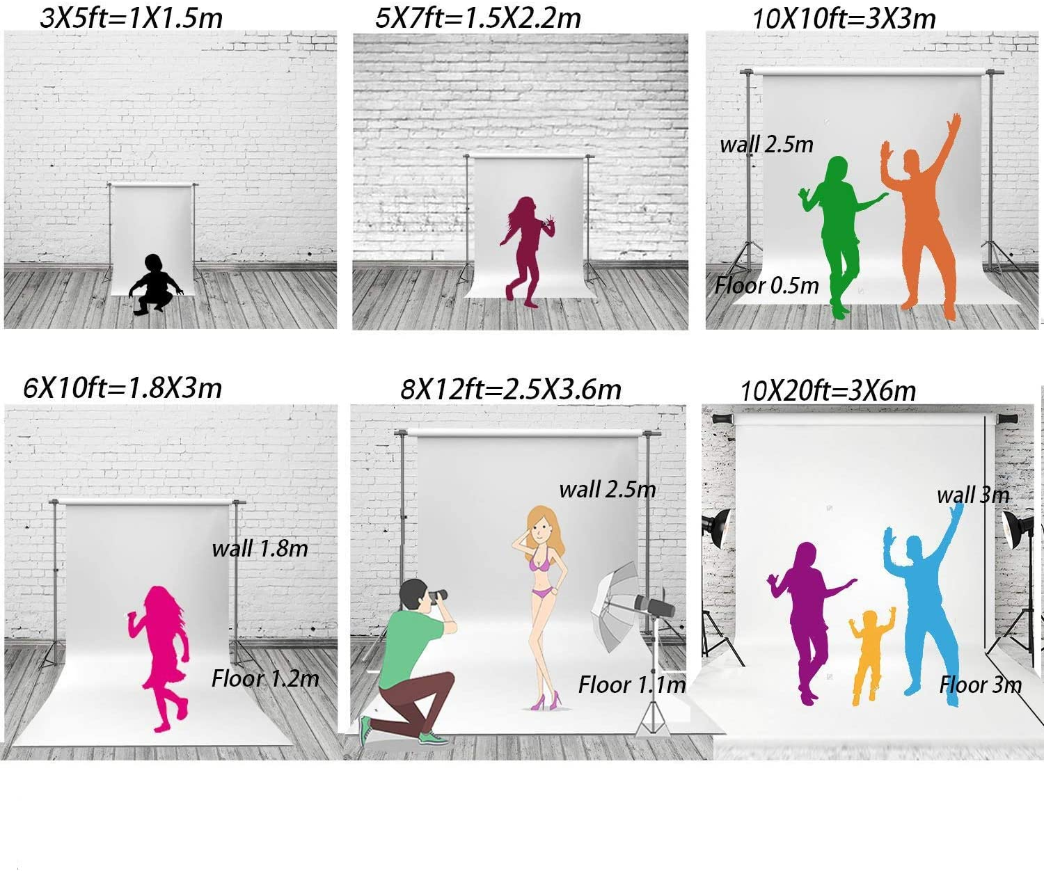 AIIKES 10X8FT Winter Photography Backdrop Glitter White Snow Forest Pine Tree Backdrop Christmas Holiday Party Decor Banner Kids Portrait Photo Studio Props 12-621 image number 1