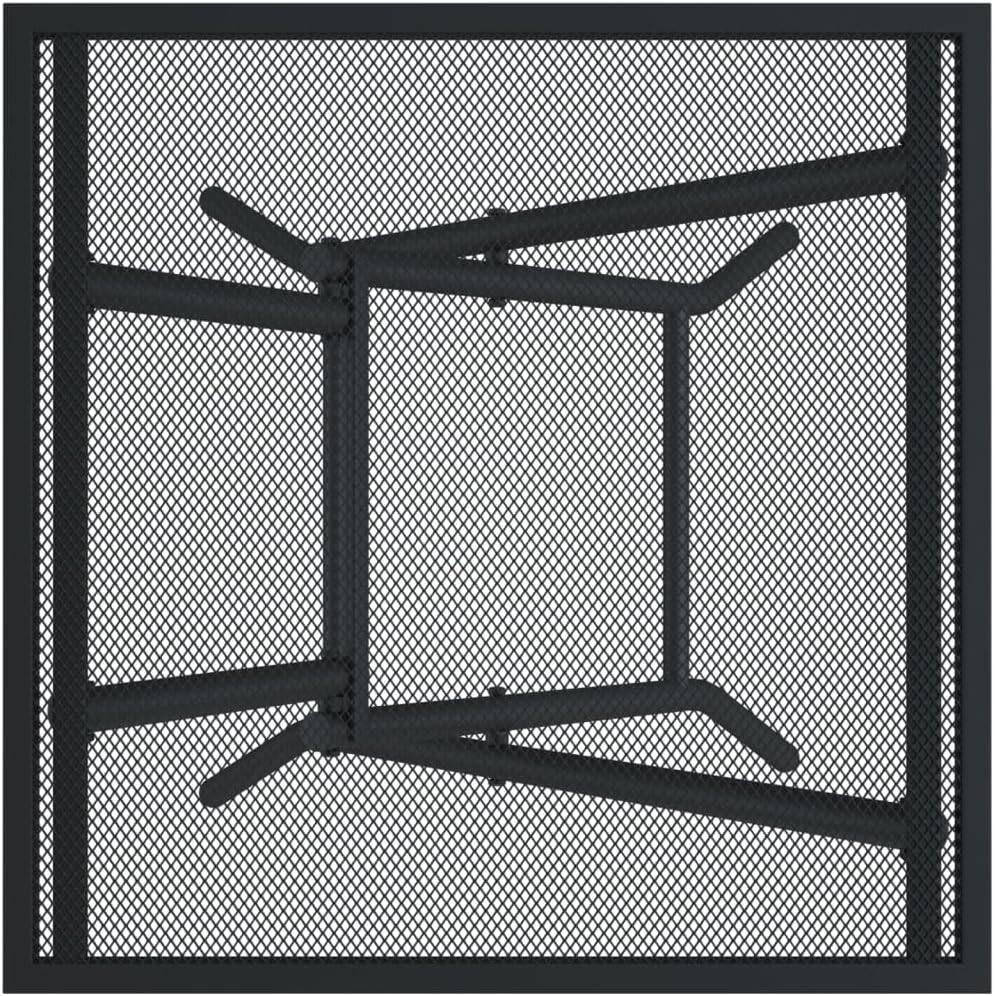 Vidaxl Steel Mesh Folding Patio Table, Anthracite-Coloured Square Outdoor Dining Table, 50X50X72 Cm, and Portable - Mesh Design, Ideal for Garden/Patio Use image number 1
