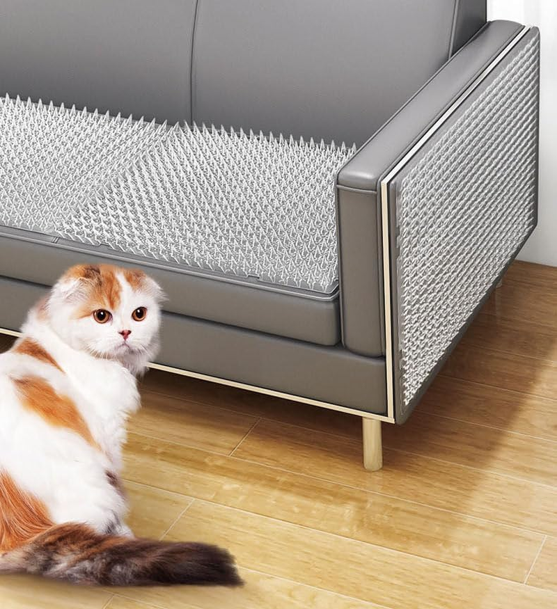 Scat Mat for Cats 34 X 43Cm Cat Spike Mat,Pet Repellent,Pet Deterrent Spikes for Sofa Balcony Patio 10Pcs. image number 5