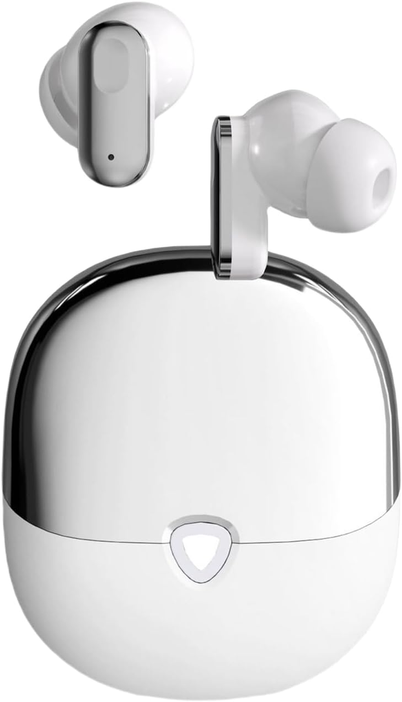 Wireless Earphones, Noise Cancelling Ear Buds, 2.36X1.97X1.57In Stereo Deep Bass Sound, Fast Charging Headset for Clear Calls, Smartphones, Tablets, Travel, Daily Use