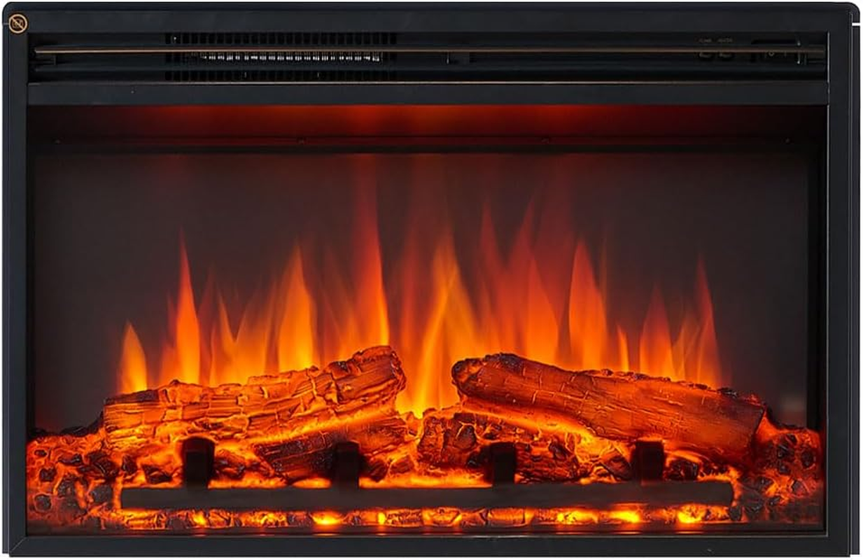 Modaliving Stella 27-Inch 2000W Electric Fireplace Insert for Cozy Ambience image number 1