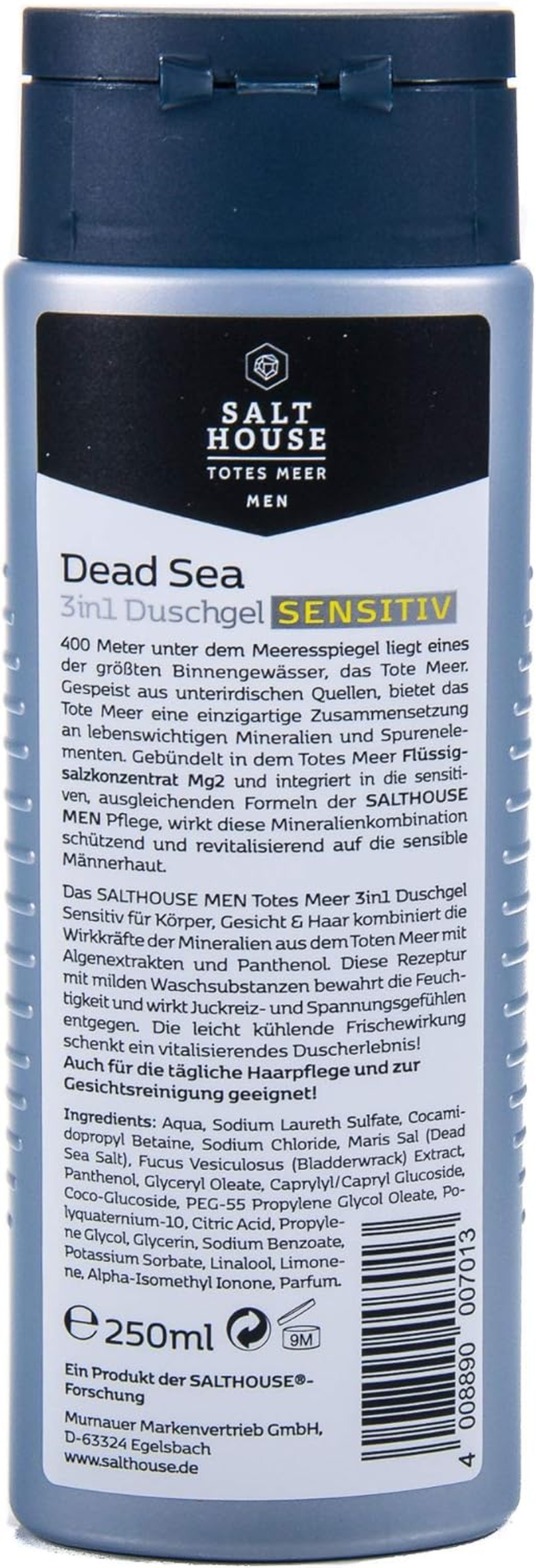 Salthouse Murnauer Just for Men Skin & Hair Shower Gel Pack of 3 X 250 Ml image number 1