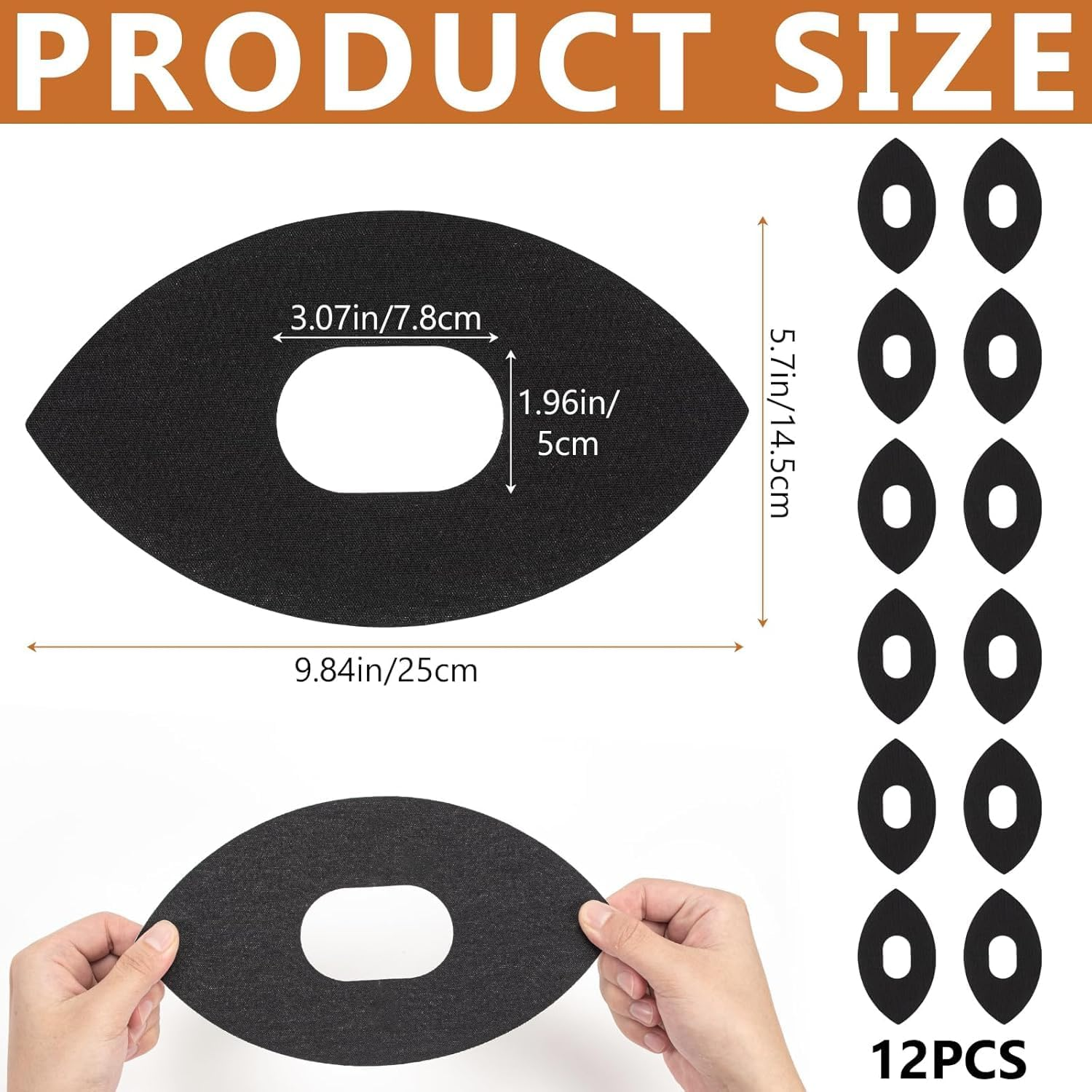 Pre-Cut Waterproof Knee Tape, 12Pcs Precut Kinesiology Tape for Knees, Waterproof Pre-Cut Knee Kinesiology Patch, Precut Elastic Sports Kinesiology Patch image number 3