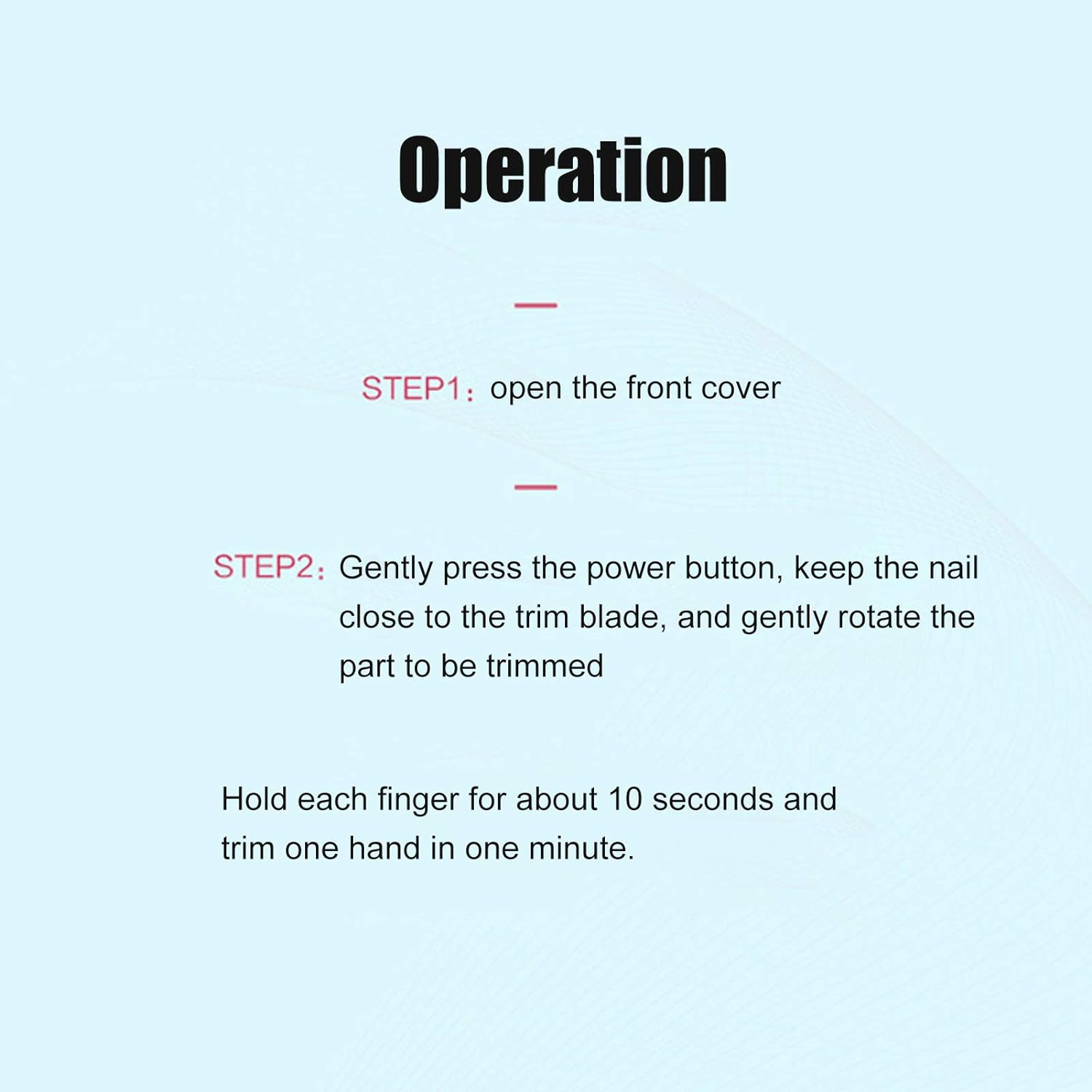 Electric Nail Clipper USB Intelligent Chargable Electric Nail Clipper, Intelligent USB Charging, for Adult Baby Nail Care, Black image number 4