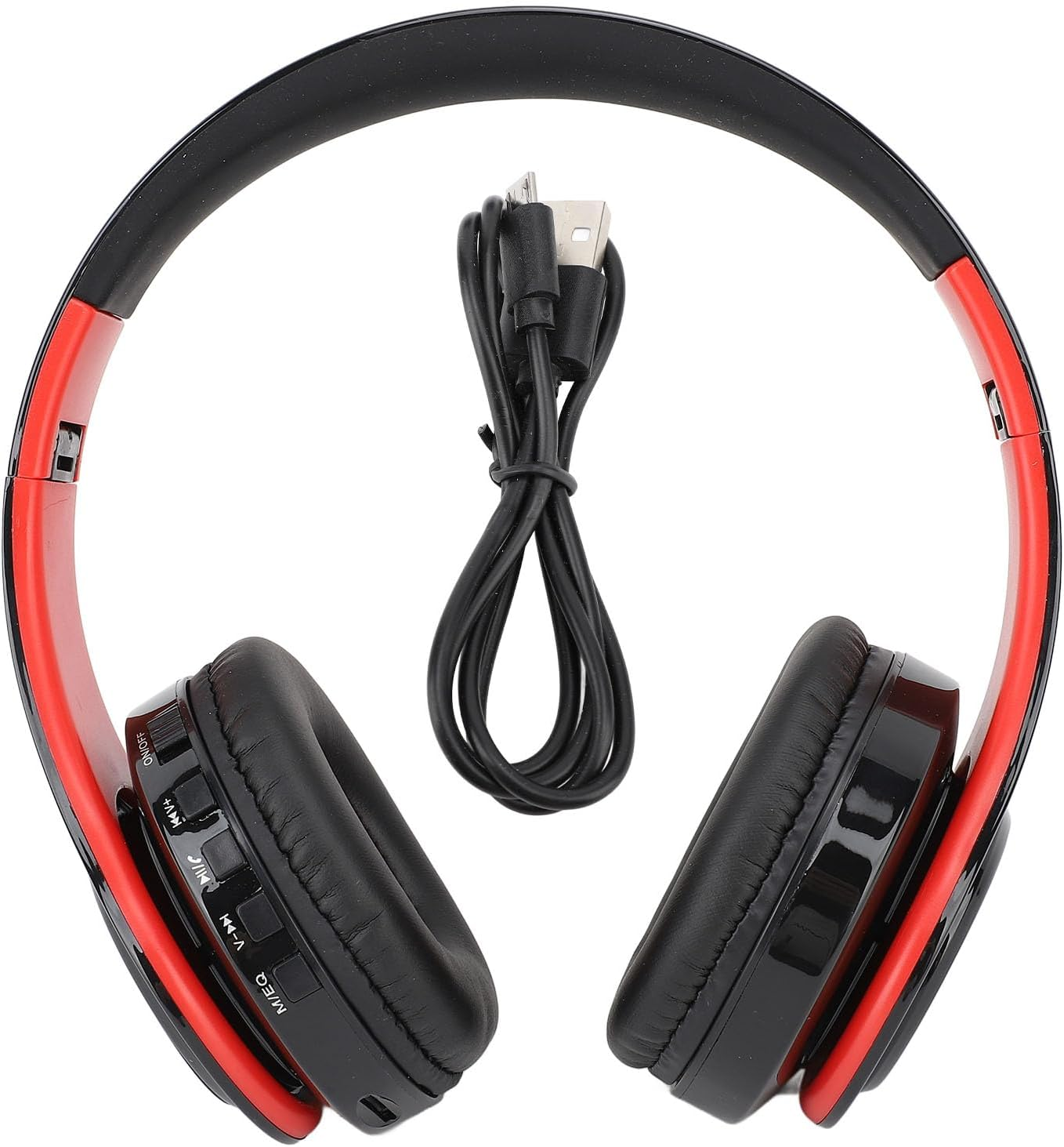 LICAEVEY Wireless Bluetooth Headphones, Low Latency, Foldable Portable Multifunctional Buttons Headset Earphone Built in Microphone for Music, Calls, Travel, Home, Cellphone, PC image number 4