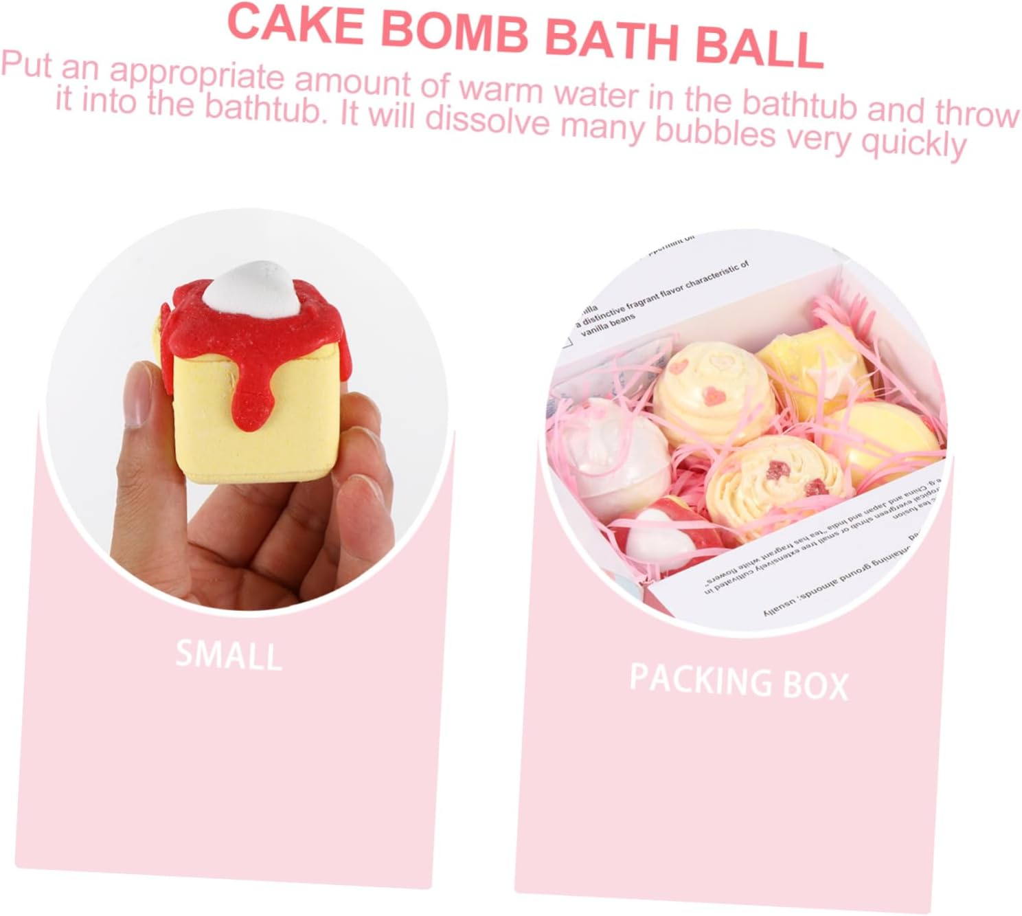 6 Pack Spa Bath Salts Blood Circulation Skin Care Aromatherapy Cake Shape