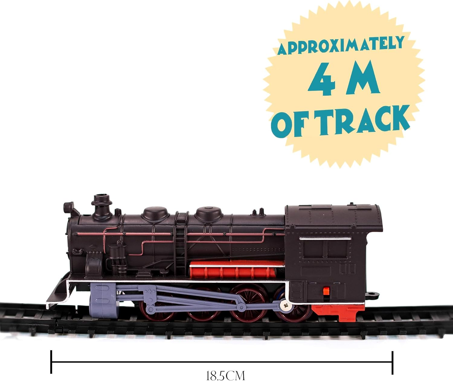 Retro Classic Large Toy Train Set with Train image number 1