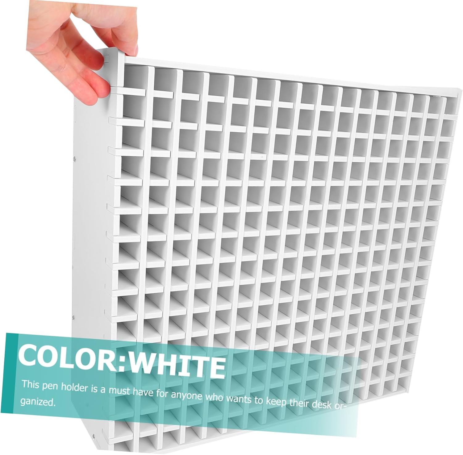 Angoily Marker Pen Storage Box Multi-Function Desk Organizer for Art Brush Pens Compartment Counter Organizer for Boys and Girls Desk and Study Accessories Material image number 3