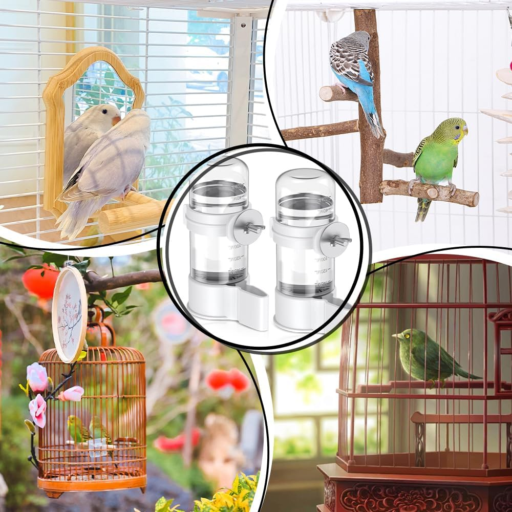 Birds Water Dispenser, Automatic Drinking Bottles, Water Drinker for Ornamental Bird, Parrot, Pigeon