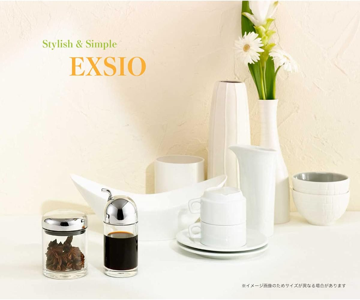 Daiwa Excio EX-6 Soy Sauce Jug, Silver, 7.4 Fl Oz (210 Ml), Drip-Proof, Hard to Fall Off, Stylish, Made in Japan, Pack of 1, LL image number 5