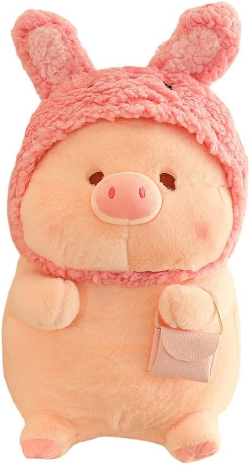SHIZLIN 15.7 Inch Plush Pillow - Delicate and Lovely Pig Stuffed Animal Simulation Doll Toy for Family, Friends, Girlfriends and Kids
