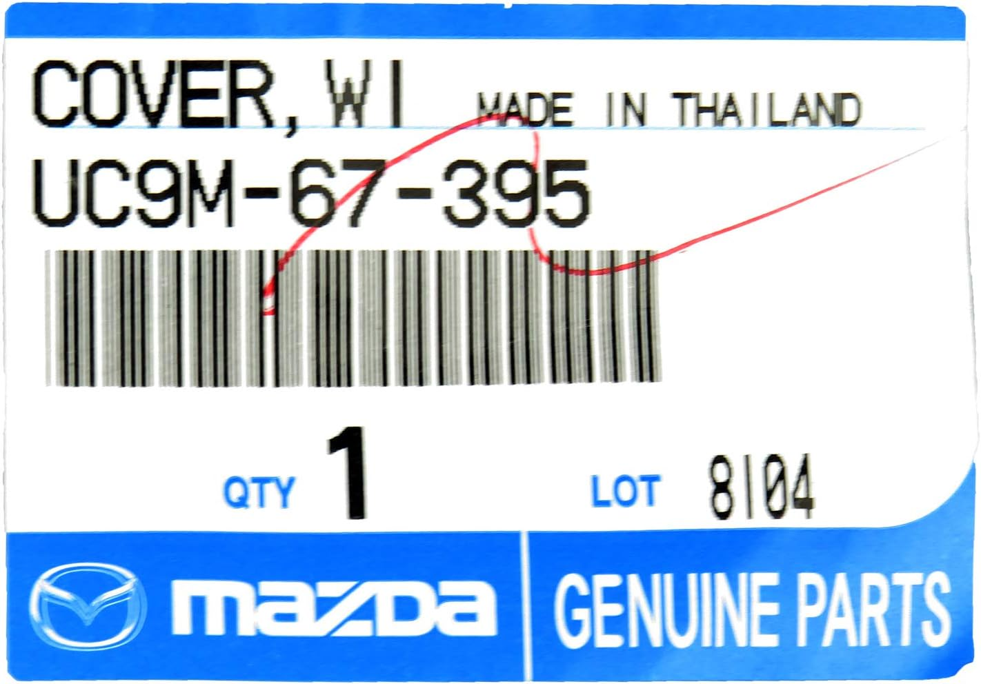 Genuine Mazda BT50 UR up Wiper Arm Nut Cover Cap UC9M67395 Ford Ranger PX