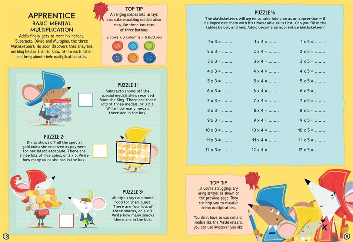 The Mathsketeers &ndash; a Mental Maths Adventure: a Key Stage 2 Home Learning Resource image number 4