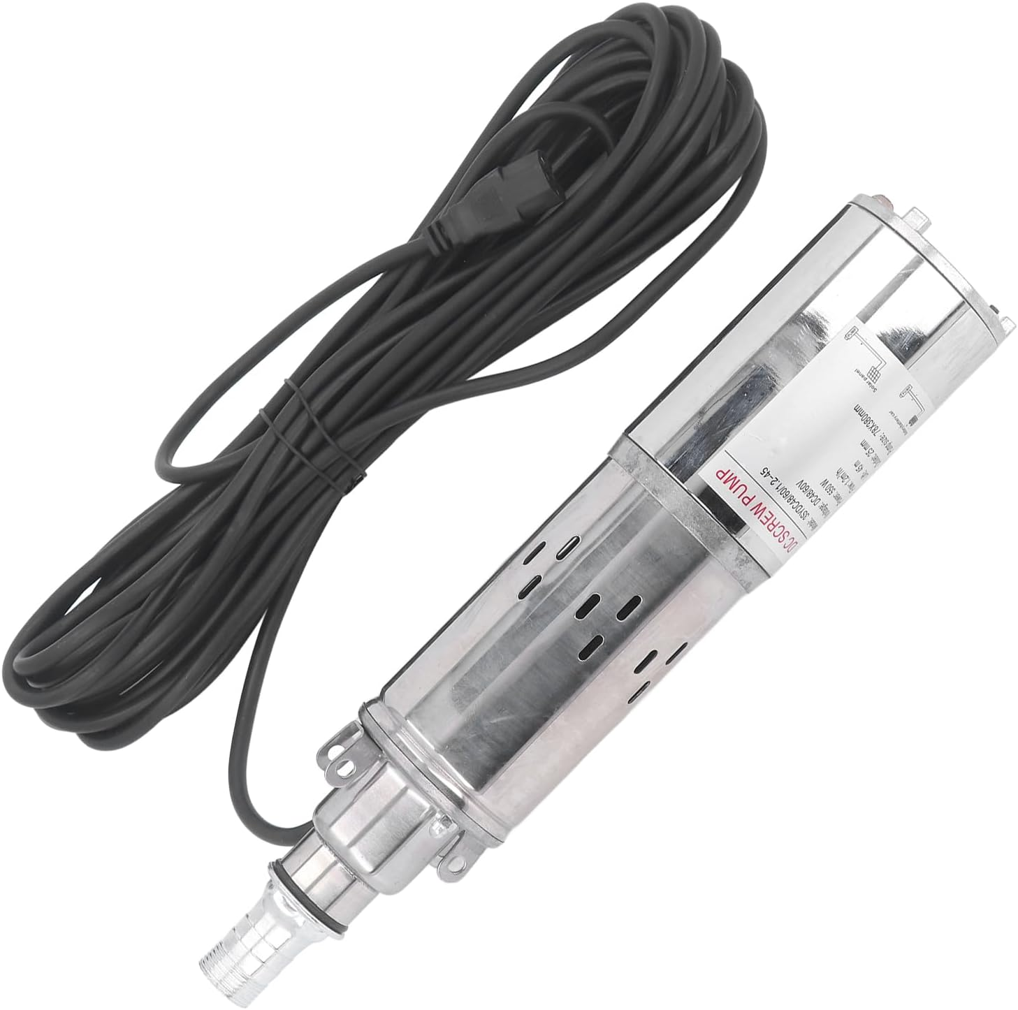 DC Screw Pump, Stainless Steel Deep Well Pump, Solar Submersible Pump, 45M Head, Copper Motor, 1.2M&sup3; H Flow Rate, Irrigation Pump, DC48-60V image number 6