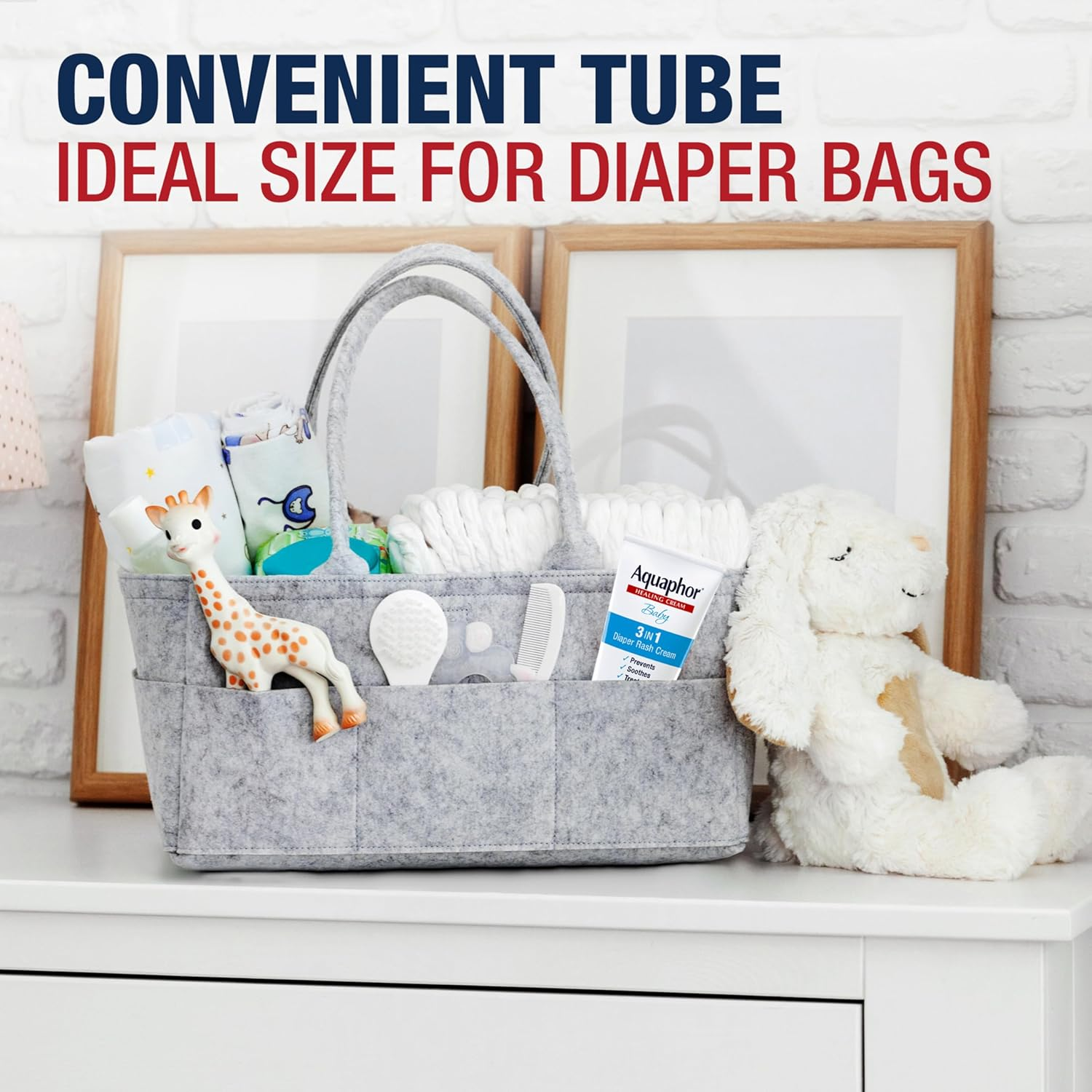 Aquaphor Baby 3 in 1 Diaper Rash Cream - Prevents, Soothes and Treats Diaper Rash - 3.5 Oz. Tube (Pack of 3)