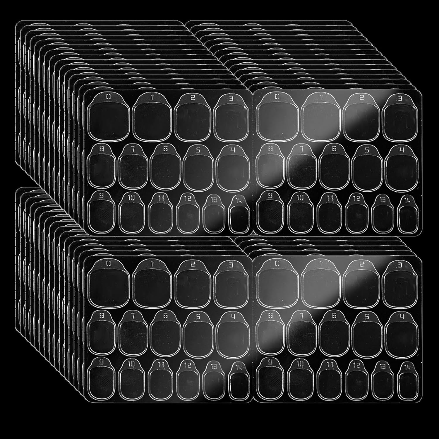 BOXOB 60 Sheet/900Pcs Nail Adhesive Tabs for Press On, Double Sided Transparent Nail Sticky Tabs Jelly Glue Sticky Fingernail Sticker for Manicure Home Friends Gift image number 3