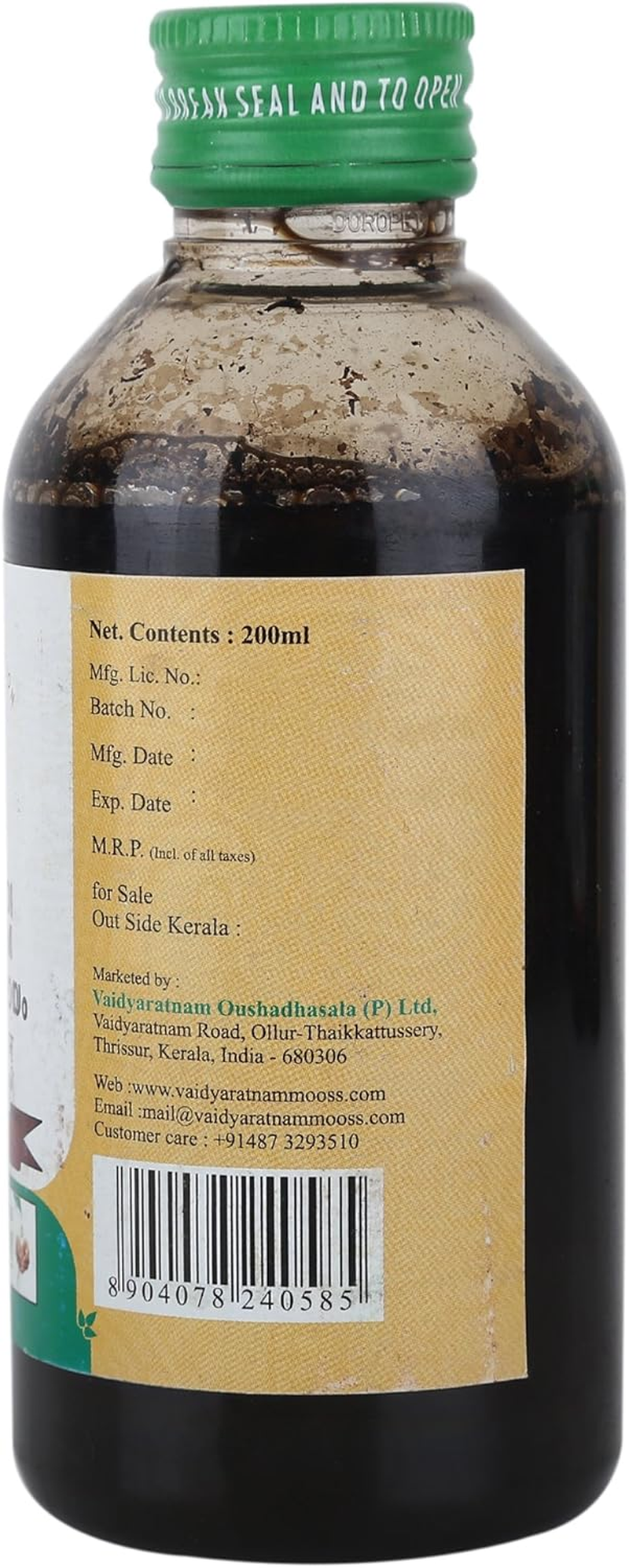 Vaidyaratnam Rakshadi Kashayam -200Ml