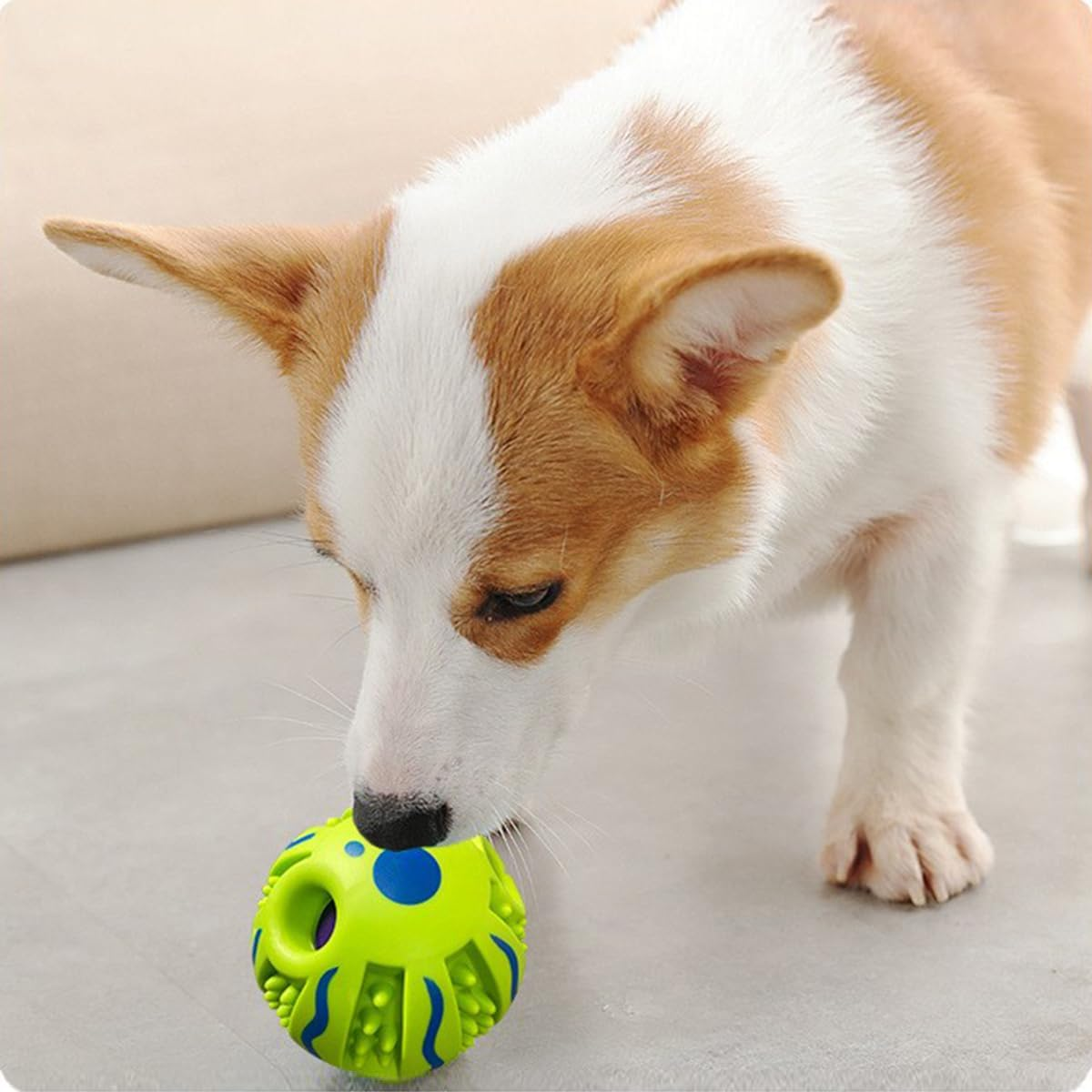Spikey Dog Balls Squeaky Dog Toys Vocal Teeth Grinding Dog Ball Interactive Pet Toy Cleans Teeth Durable Interactive Toys for Dogs Indoor Outdoor Training image number 6