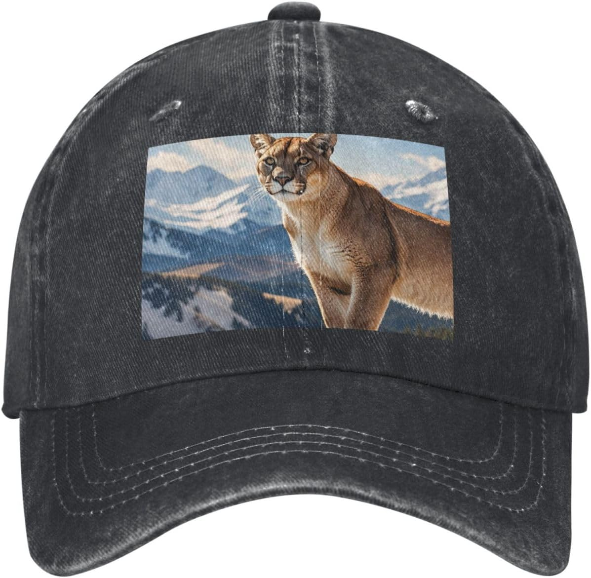 Snapback Trucker Hats Panther Mountain Lion Cowboy Baseball Caps Adjustable Dad Hat Ball Caps for Men Women