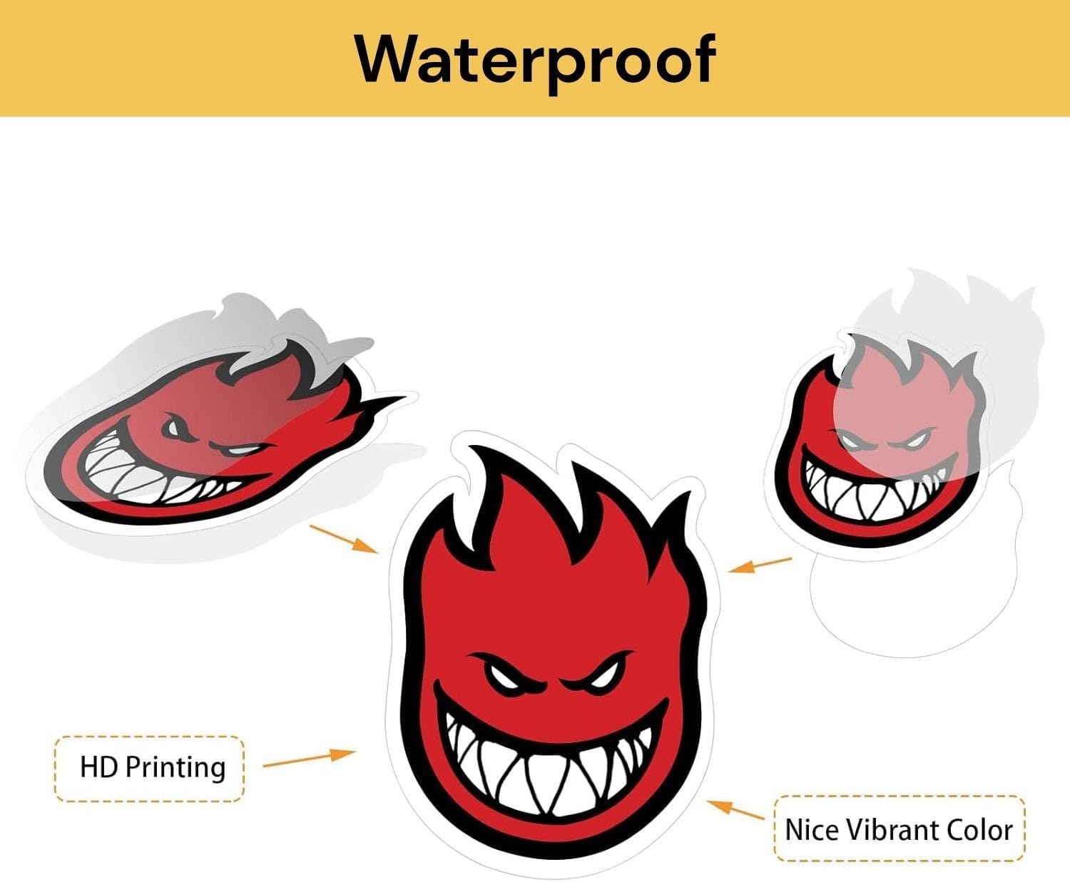 EZONEDEAL Random Sticker 100Pcs Variety Vinyl Sticker Street Fashion Sticker, Cartoon Aesthetic Stickers for Motorcycle Bicycle Luggage Decal Graffiti Patches Skateboard Stickers, Laptop Stickers image number 6