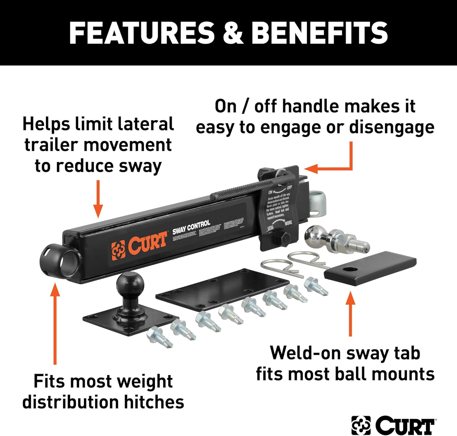 CURT 17200 Sway Control Kit image number 3