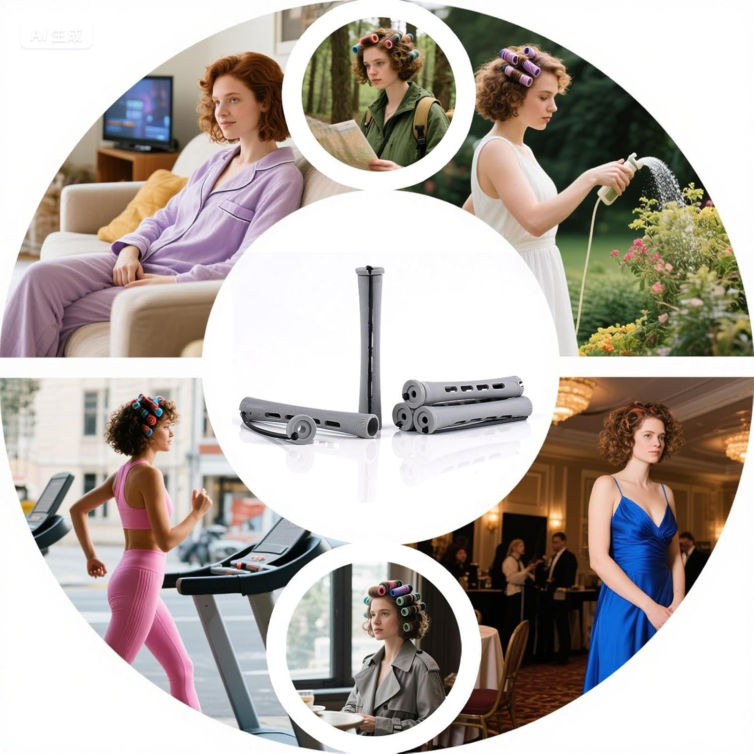 Perm Rollers for Short Hair - 60-Pieces Perming Rods Small,Women Manual Styling Supplies Curling Tools for Home Beauty Salon Hairdressing School Barbershop image number 2