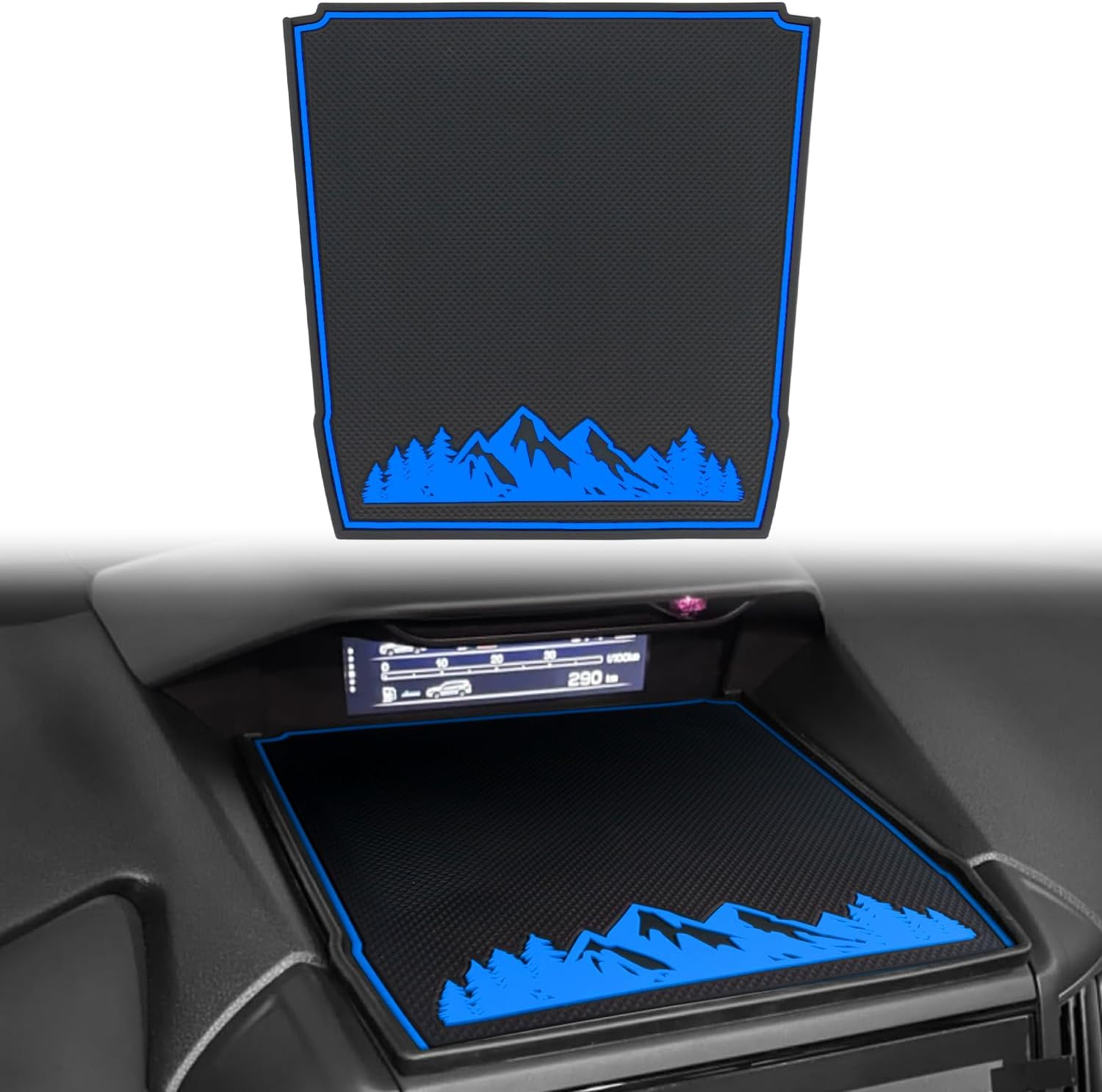 MOCHENT Dashboard Mats for Subaru Crosstrek Accessories 2023-2018, Forester 2019-2024, Impreza 2018-2023, Interior Non-Slip Dash Mat Pad Liner (Orange)