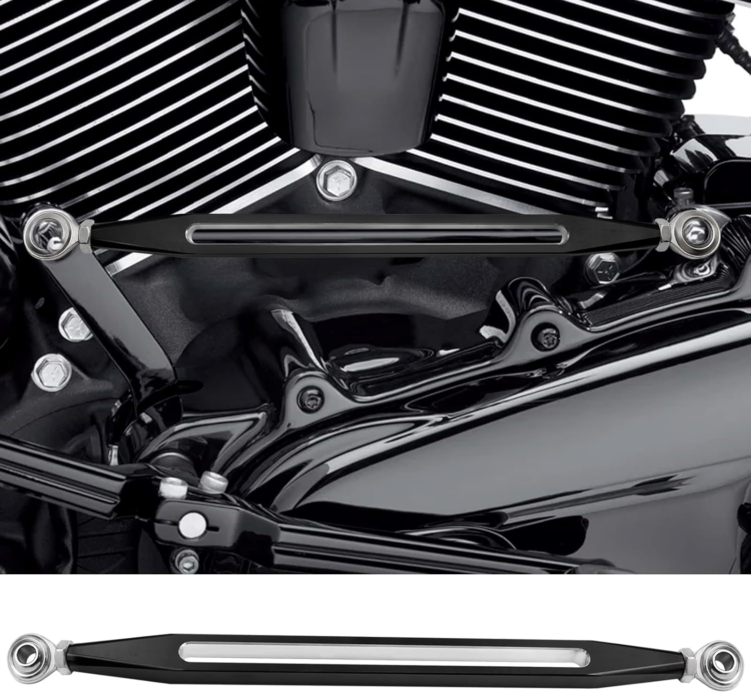 MDEOOSKY Chrome Shift Linkage Gear Shifter, Replacement for Harley Davidson Road King Street Electra Trike Glide Softail Dyna 1986-2023 image number 5