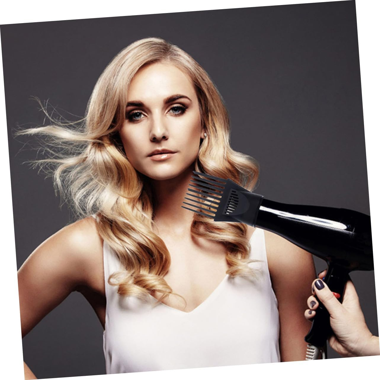 PENIKOKO 5Pcs Hair Dryer Nozzle Attachments Comb Concentrator Replacement Accessories Plastic Blow Dryer Front Nozzle for Smooth Styling image number 4