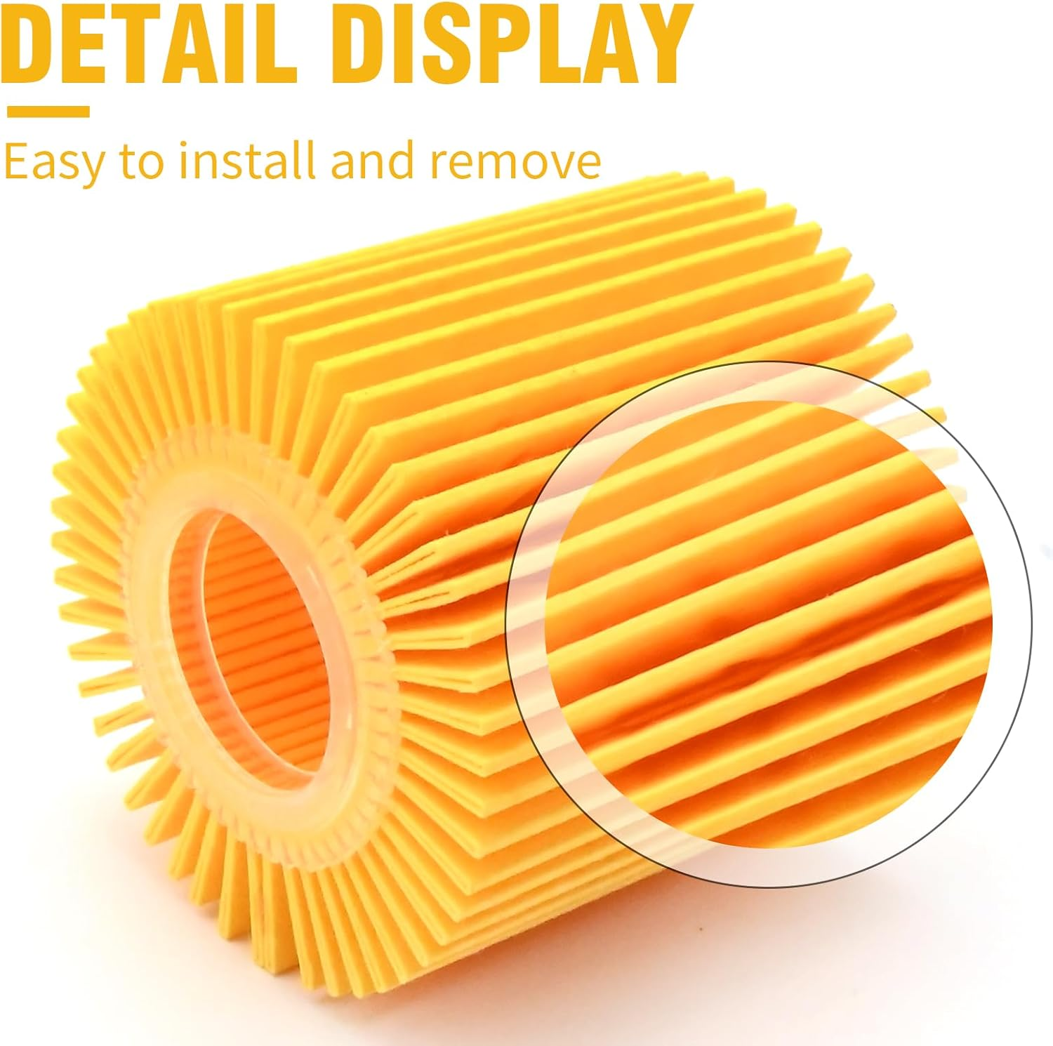 04152-31090 Oil Filter, Replacement for Lexus ES GS IS RC RX LC Replacement for Toyota Alphard Aurion Camry Highlander Venza Yaris, Replace A132E6399S image number 5