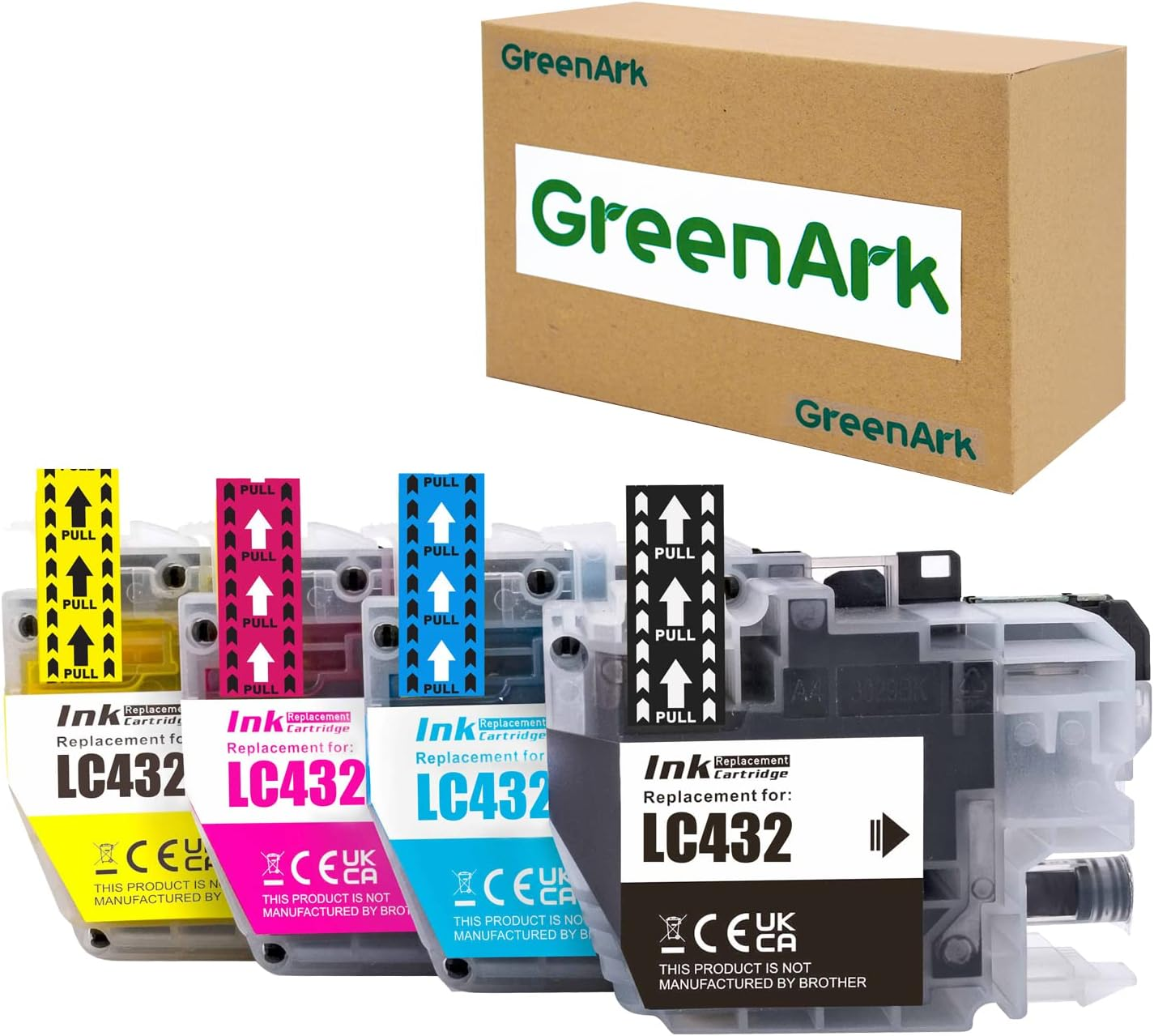 Greenark Compatible Ink Cartridges Replacement for Brother LC432 Ink Cartridges High Yield Work for Brother MFC-J5340DW J5740DW J6540DW J6740DW J6940DW Printers. (Black Cyan Magenta Yellow).-4Pack image number 5