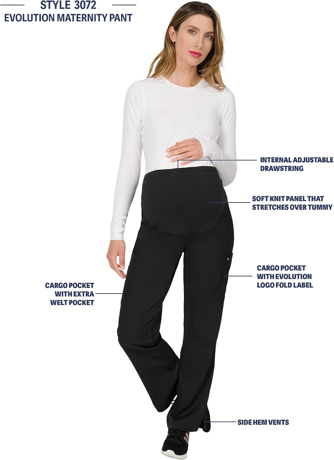 Women'S 4-Way Stretch Maternity Pant