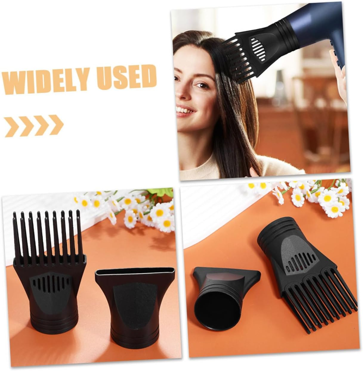 ARTSEWPLY Professional Nylon Hair Dryer Attachment Nozzle Heat Resistant Hairdressing Tool for Volume and Styling Easy to Install Accessories for Hair Dryers image number 1