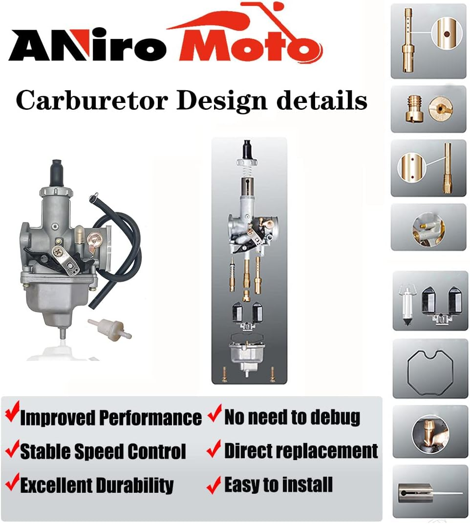 Auto-Moto Carb for HONDA XR100 (1981-1984), XR100R (1985-2003), CRF100F (2004-2007) （Fits：Xr100 XR100R CRF100F） image number 6
