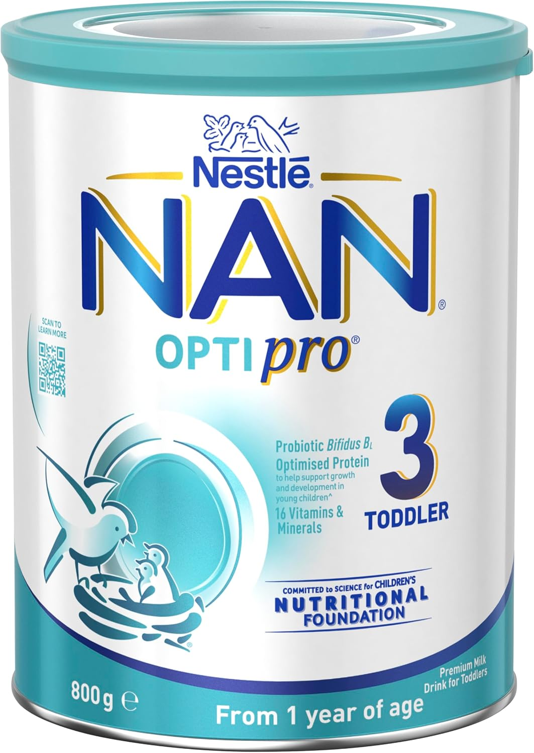 Nestl&eacute; NAN OPTIPRO 3, Toddler Milk Drink, Stage 3 &ndash; 800G