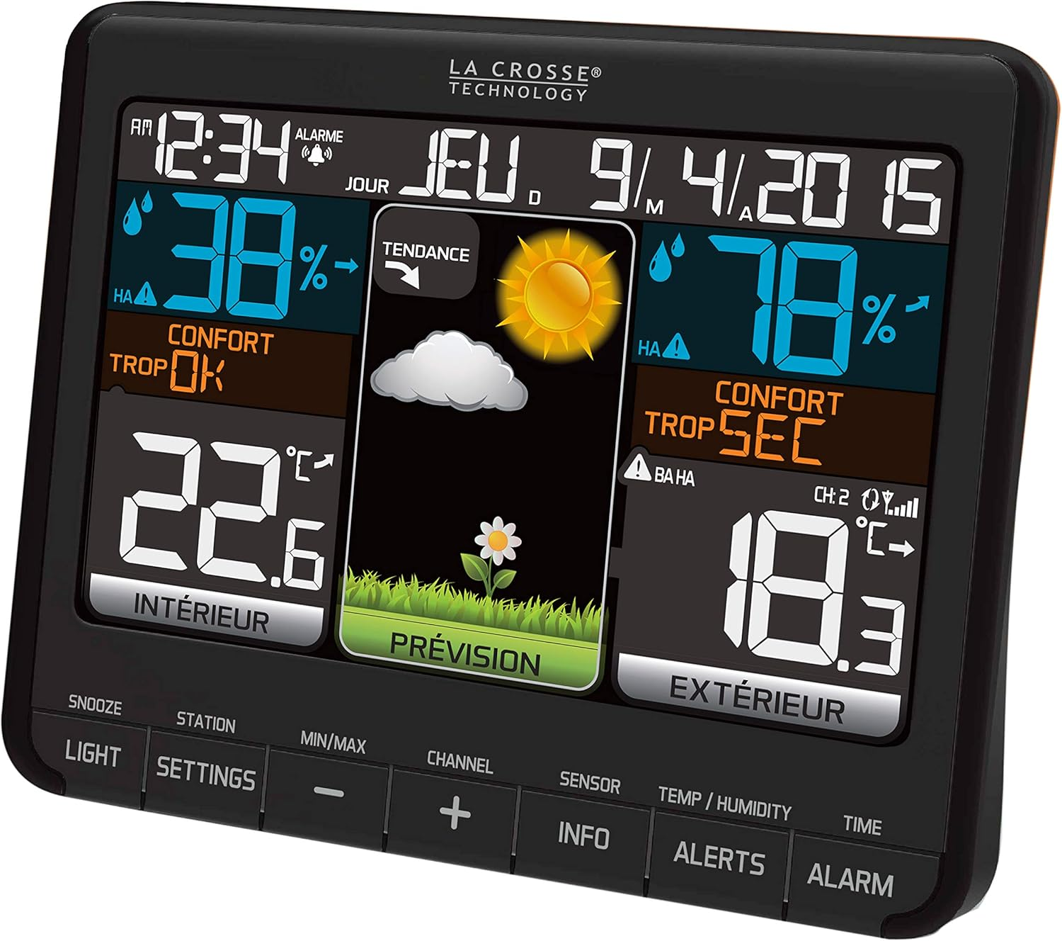 La Crosse Technology WS6825 Weather Station Black image number 5