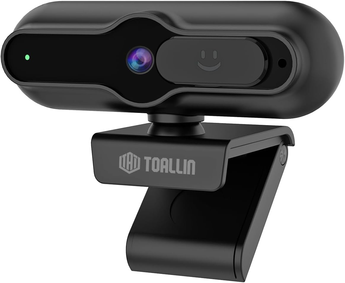 TOALLIN 4K Webcam for PC, 1/2.5" Sensor & 12MP, 1080P & 60FPS, PDAF Auto-Focus, Built-In Mic and Sliding Privacy Cover, USB Web Camera for Laptop, Conferencing, Streaming and Video Calls image number 5