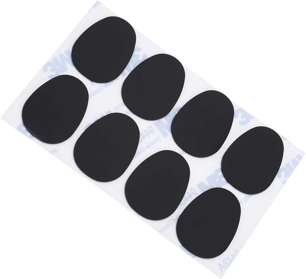 SING F LTD 8Pcs Mouthpiece Pads Kit Cushions Alto Saxophone Sax Clarinet Black Synthetic Rubber image number 1