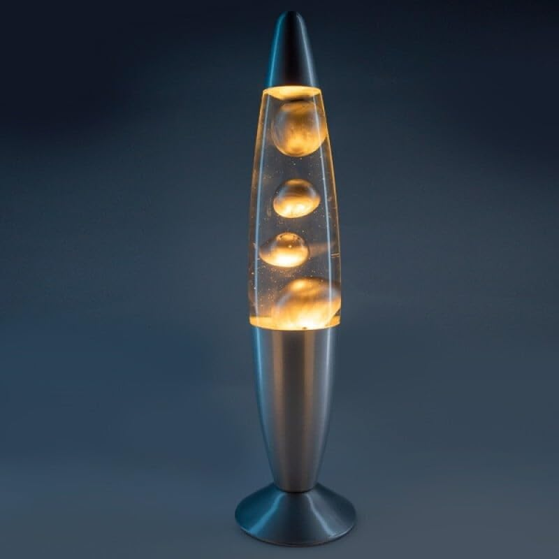 MDI Metallic Magma Motion Lamp, Silver
