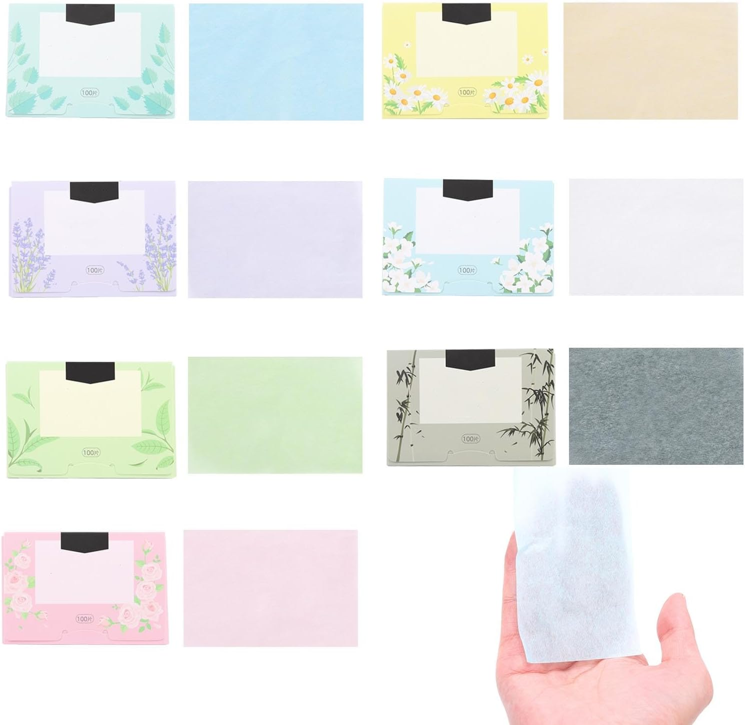 700 Pcs Oil Blotting Paper Sheets for Face & Nose - Premium Natural Softwood Pulp, Oil Absorbing Facial Tissues for Oily Skin & Makeup Touch Ups | Portable Travel Blotting Papers