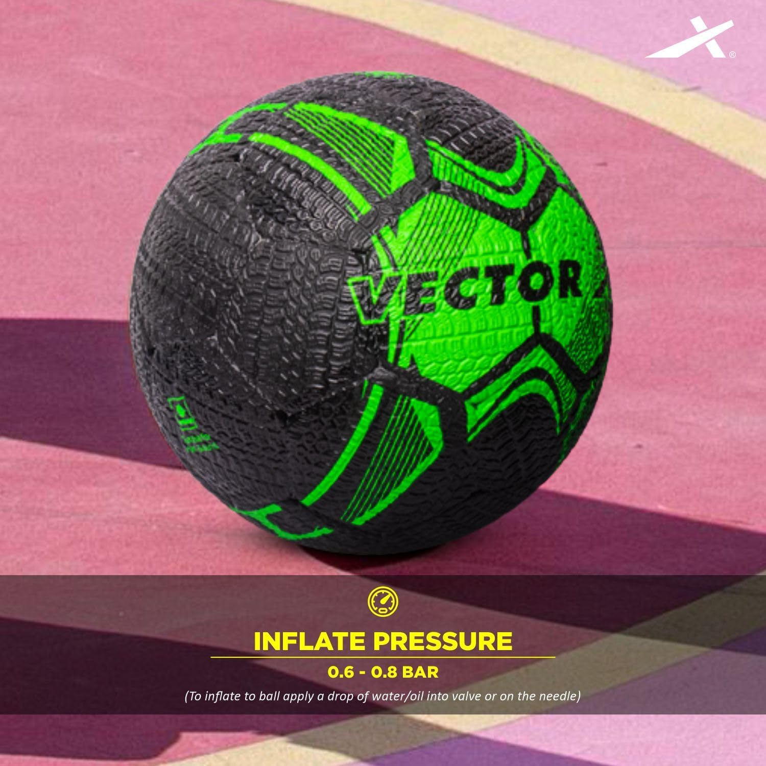 Vector X Street Soccer Rubber Moulded Football, Size 5 image number 6