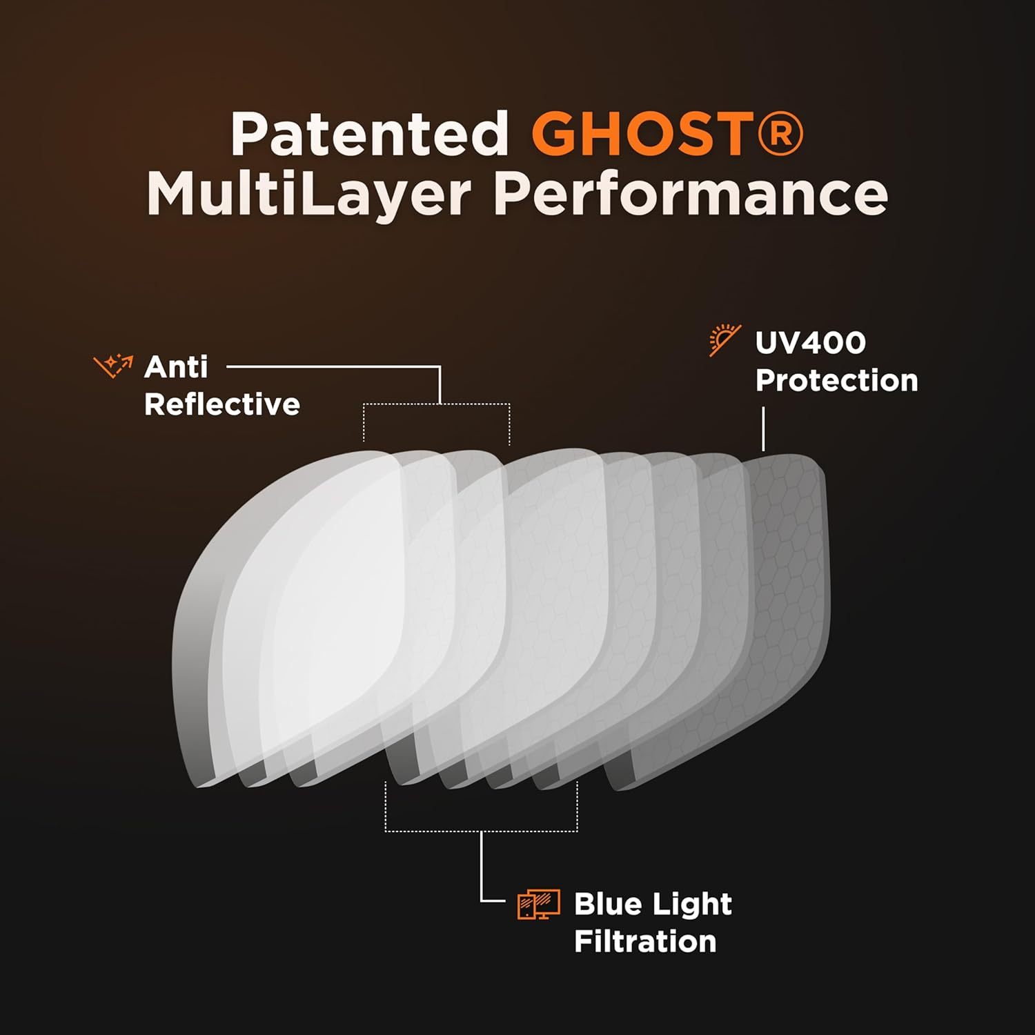 Horus X - Gaming Glasses | Blue Light Blocking Computer Screen Glasses | anti Fatigue and Eyestrain for Men and Women image number 4