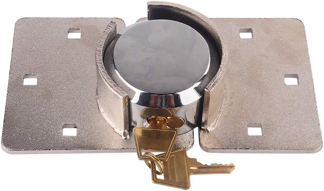 Van Lock Heavy Duty Door Safety Padlock 1/2 X Van Garage Shed Heavy Duty Safety Lock Suitable for Vans and Garages Rust Resistant Chrome Security 73Mm image number 5