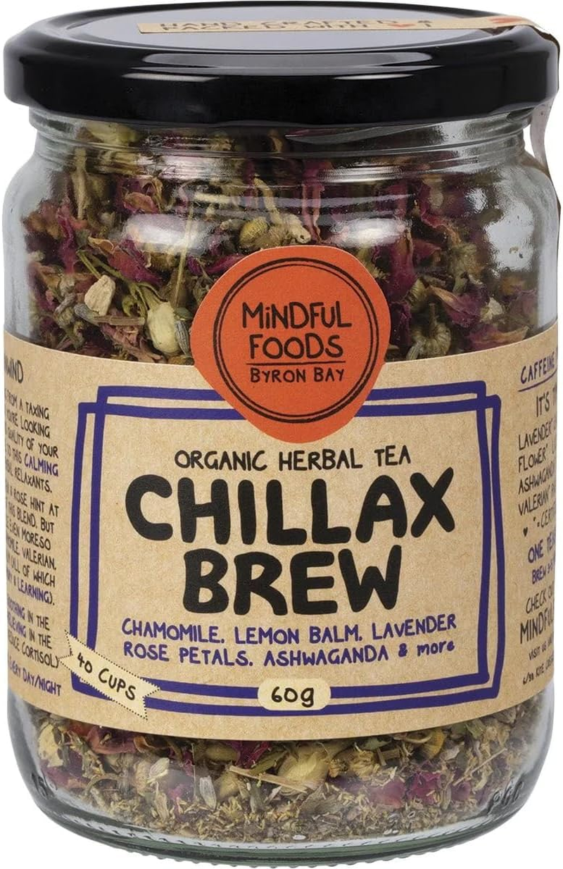 Mindful Foods Chillax Brew Herbal Tea 60 G