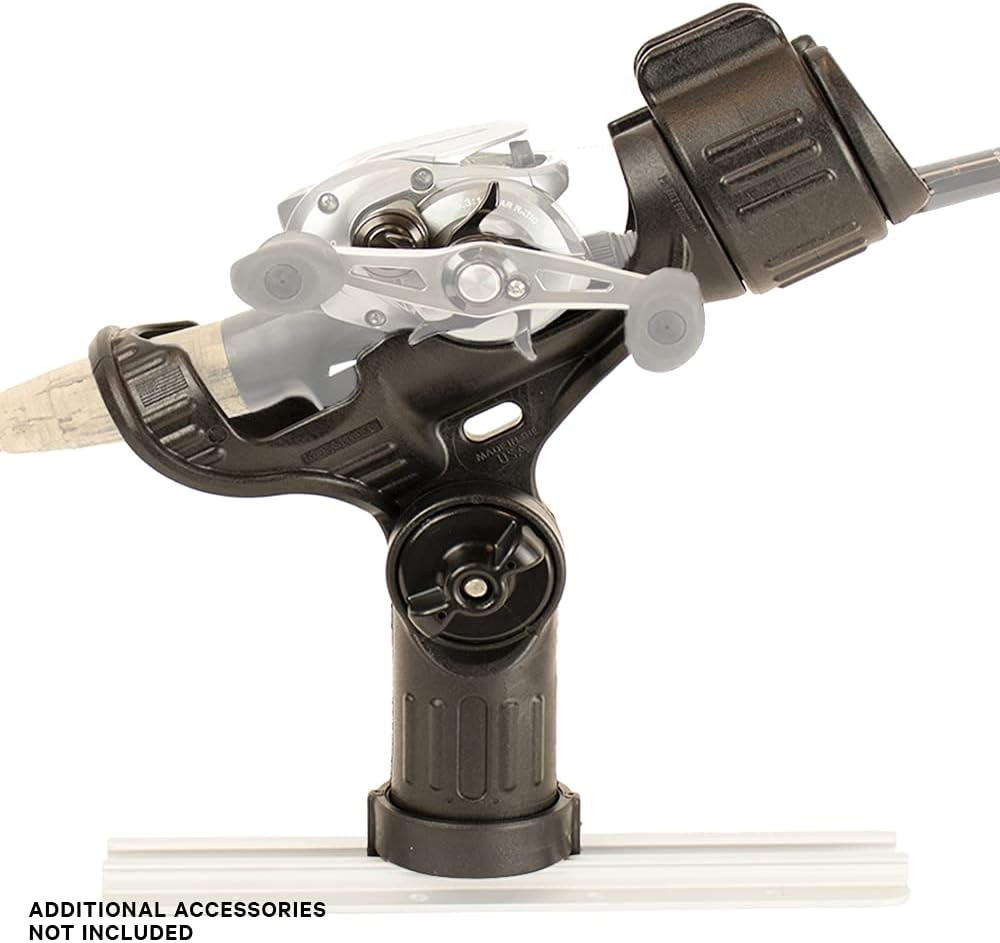 Yakattack Omega Fishing Rod Holder with Track Mounted Locknload Mounting System, Pro and Standard Edition - Multiple Colors | Kayak Fishing Accessories image number 2