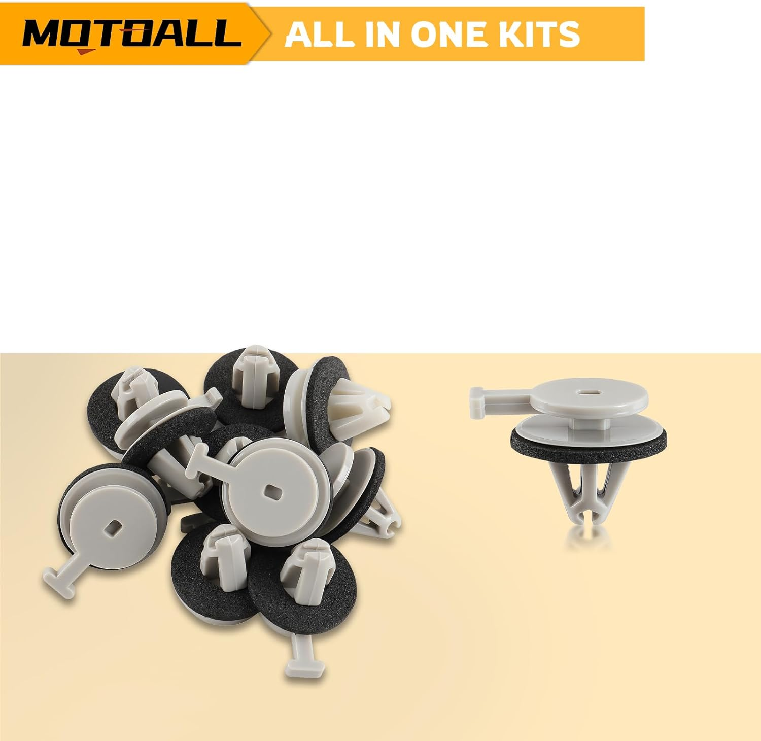 MOTOALL 10PCS Trim Clip for Land Rover LR3 LR4 Range Sport Front Wind Shield Pillar image number 5