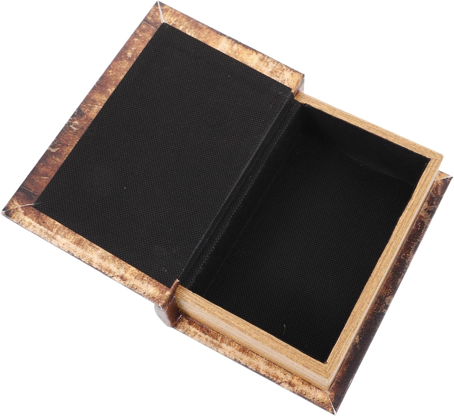Vintage Book Shaped Box for Bible Storage Fake Book Box Compartments for Key Hiding and Decorative Use